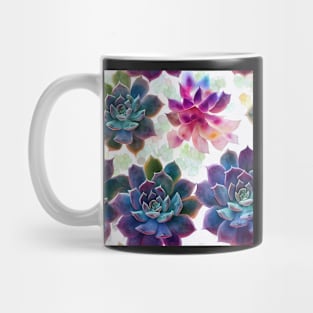 Watercolor succulent pattern Mug